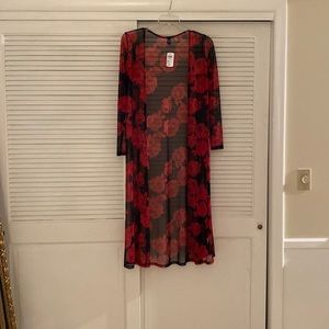 Women Cardigan from Windsor red and black.